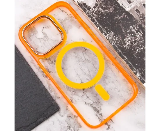 Чехол TPU Iris with MagSafe для Apple iPhone 15 Pro Max (6.7") Оранжевый
