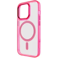 Чехол TPU Iris with MagSafe для Apple iPhone 15 Pro Max (6.7") Малиновый