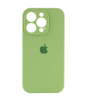 Чехол Silicone Case Full Camera Protective (AA) для Apple iPhone 15 Pro Max (6.7") Мятный / Mint