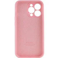 Чехол Silicone Case Full Camera Protective (AA) для Apple iPhone 15 Pro Max (6.7") Розовый / Light pink