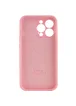 Чехол Silicone Case Full Camera Protective (AA) для Apple iPhone 15 Pro Max (6.7") Розовый / Light pink