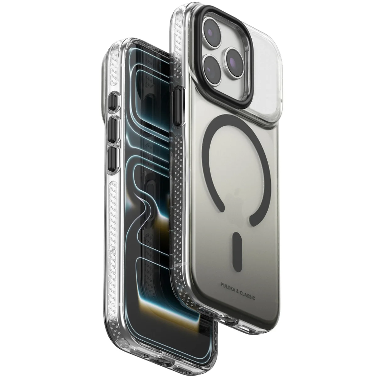 Чехол TPU+PC Puloka Resplendent with Magnetic Fit для Apple iPhone 15 Pro Max (6.7") Black