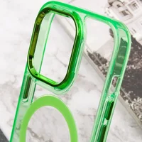 Чехол TPU Iris with MagSafe для Apple iPhone 15 Pro Max (6.7") Салатовый