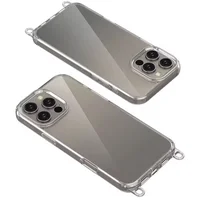 Чехол TPU Transparent with Straps для Apple iPhone 15 Pro Max (6.7") Grey
