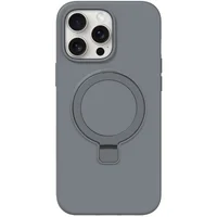 Чохол Silicone Case Full Protective NO LOGO with Ring для Apple iPhone 15 Pro Max (6.7") Grey