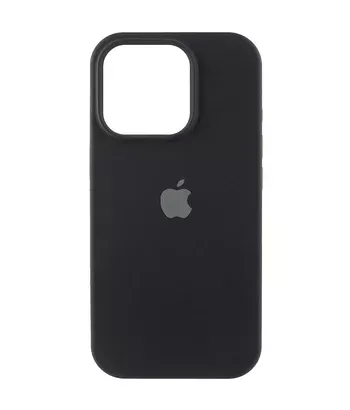 Чехол Silicone Case (AA) Logo with MagSafe для Apple iPhone 15 Pro Max (6.7") Черный / Black