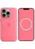 Чохол Silicone case (AAA) full with Magsafe and Animation для Apple iPhone 15 Pro Max (6.7") Рожевий / Pink