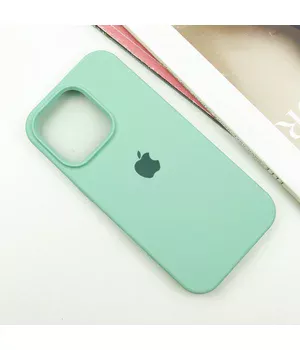 Чехол Silicone Case Full Protective (AA) для Apple iPhone 15 Pro Max (6.7") Бирюзовый / Turquoise
