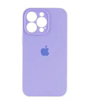 Чехол Silicone Case Full Camera Protective (AA) для Apple iPhone 15 Pro Max (6.7") Сиреневый / Dasheen