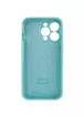Чохол Silicone Case Full Camera Protective (AA) Apple iPhone 15 Pro Max (6.7") Бірюзовий / Marine Green