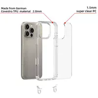 Чехол TPU Transparent with Straps для Apple iPhone 15 Pro Max (6.7") Grey