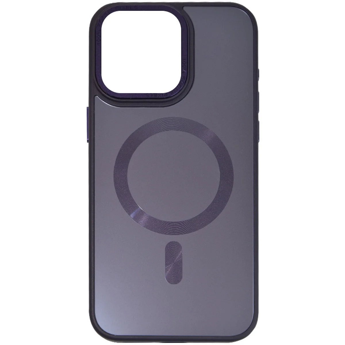 Чехол TPU+Glass Sapphire Midnight Open Camera with MagSafe для Apple iPhone 15 Pro Max (6.7") Фиолетовый / Deep Purple