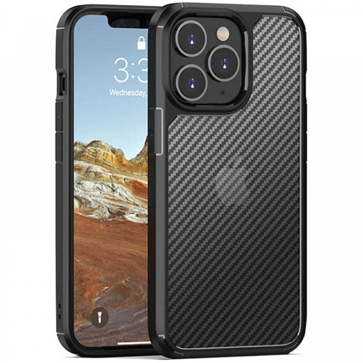 Чохол TPU+PC Line для Apple iPhone 15 Pro Max (6.7") Black