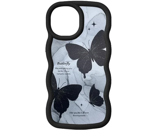 Чехол TPU Cloudy Pictures для Apple iPhone 15 Pro Max (6.7") Butterflies