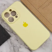 Чохол Silicone Case Full Camera Protective (AA) Apple iPhone 15 Pro Max (6.7") Жовтий / Mellow Yellow