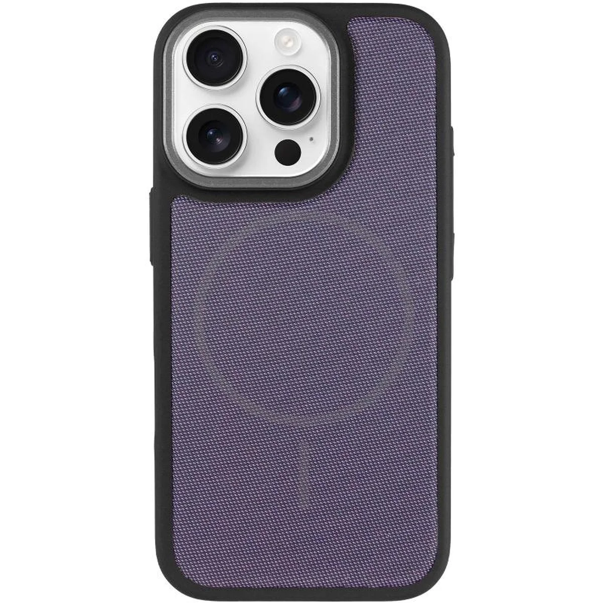 Чехол PC TechWoven Hybrid with MagSafe для Apple iPhone 15 Pro Max (6.7") Black / Purple