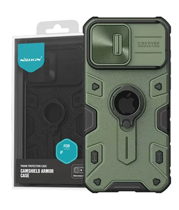 TPU+PC чохол Nillkin CamShield Armor (шторка на камеру) для Apple iPhone 15 Pro Max (6.7") Зелений TPU+PC чохол Nillkin CamShield Armor (шторка на камеру) для Apple iPhone 15 Pro Max (6.7") Зелений