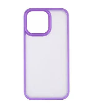 TPU+PC чехол Metal Buttons для Apple iPhone 15 Pro Max (6.7") Сиреневый