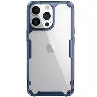 TPU чехол Nillkin Nature Pro Series для Apple iPhone 15 Pro Max (6.7") Синий (прозрачный)