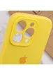 Чехол Silicone Case Full Camera Protective (AA) для Apple iPhone 15 Pro Max (6.7") Желтый / Yellow / PVH