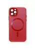 Чехол TPU+Glass Sapphire Midnight with MagSafe для Apple iPhone 15 Pro Max (6.7") Красный / Red