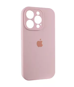 Чехол Silicone Case Full Camera Protective (AA) для Apple iPhone 15 Pro Max (6.7") Розовый / Chalk Pink