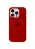 Чохол Silicone Case Full Protective (AA) with MagSafe для Apple iPhone 15 Pro Max (6.7") Червоний / Deep Red