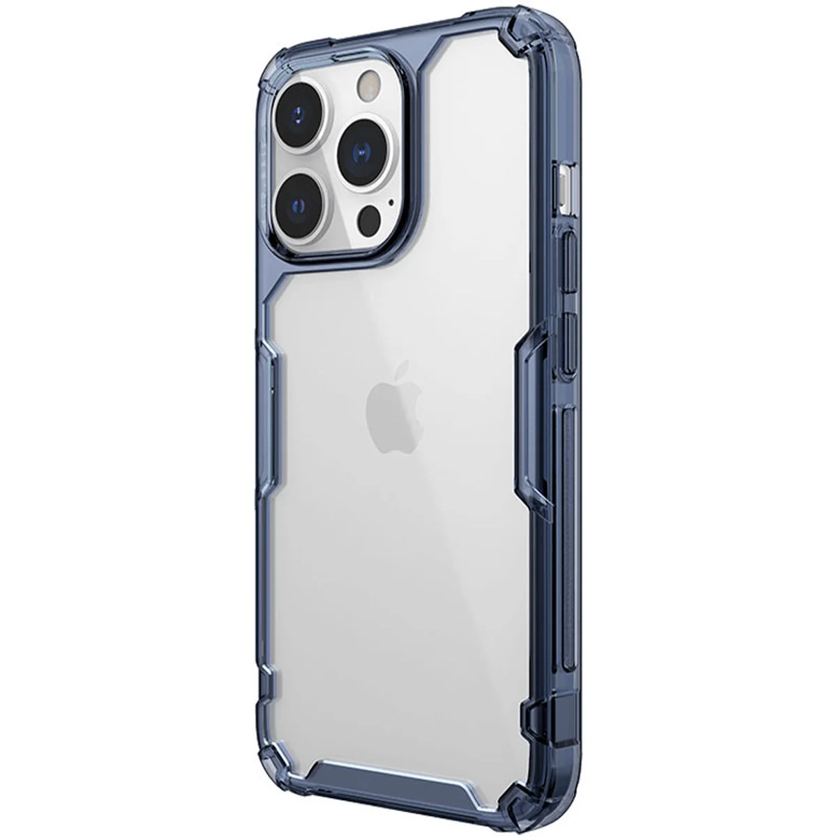 TPU чехол Nillkin Nature Pro Series для Apple iPhone 15 Pro Max (6.7") Синий (прозрачный)