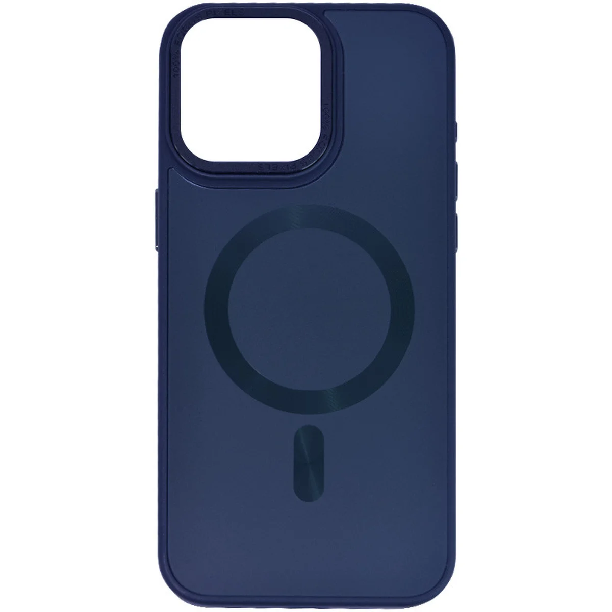Чехол TPU+Glass Sapphire Midnight Open Camera with MagSafe для Apple iPhone 15 Pro Max (6.7") Синий / Deep navy