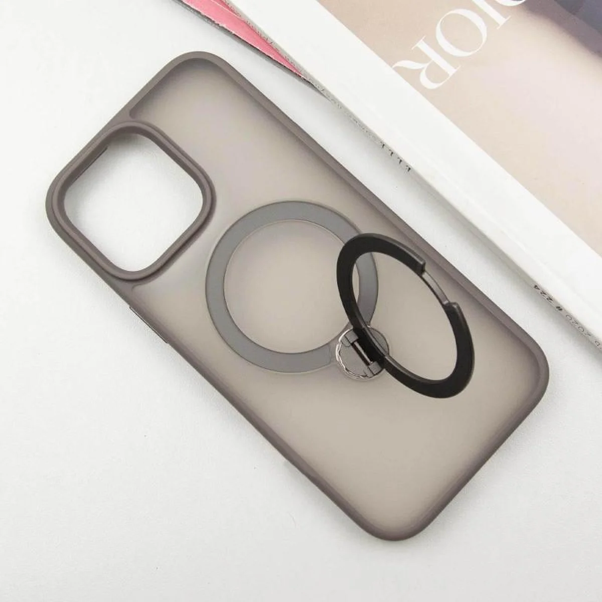 Чехол Ummi Colorful with MagSafe HQ Ring для Apple iPhone 15 Pro Max (6.7") Grey