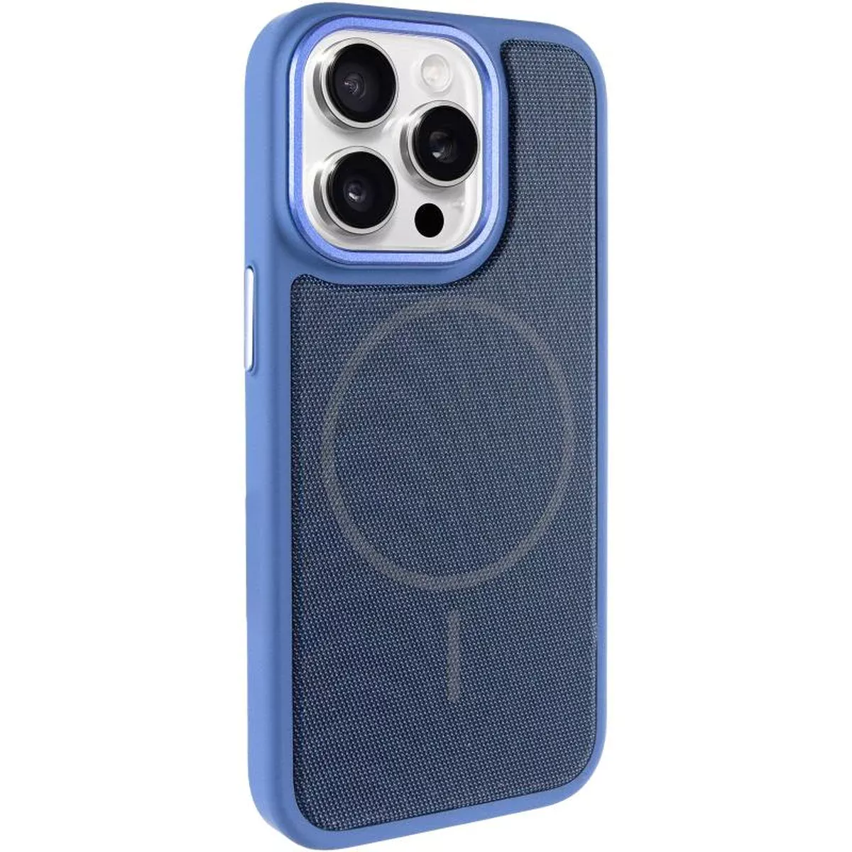 Чехол PC TechWoven Hybrid with MagSafe для Apple iPhone 15 Pro Max (6.7") Blue