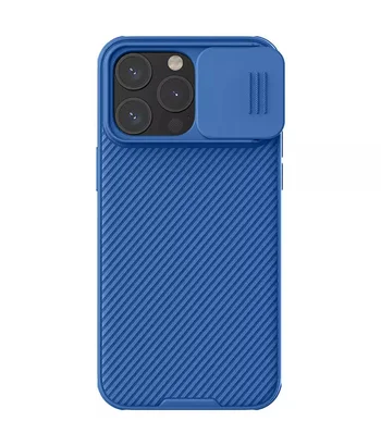 Карбонова накладка Nillkin CamShield Pro для Apple iPhone 15 Pro Max (6.7") Blue Карбонова накладка Nillkin CamShield Pro для Apple iPhone 15 Pro Max (6.7") Blue