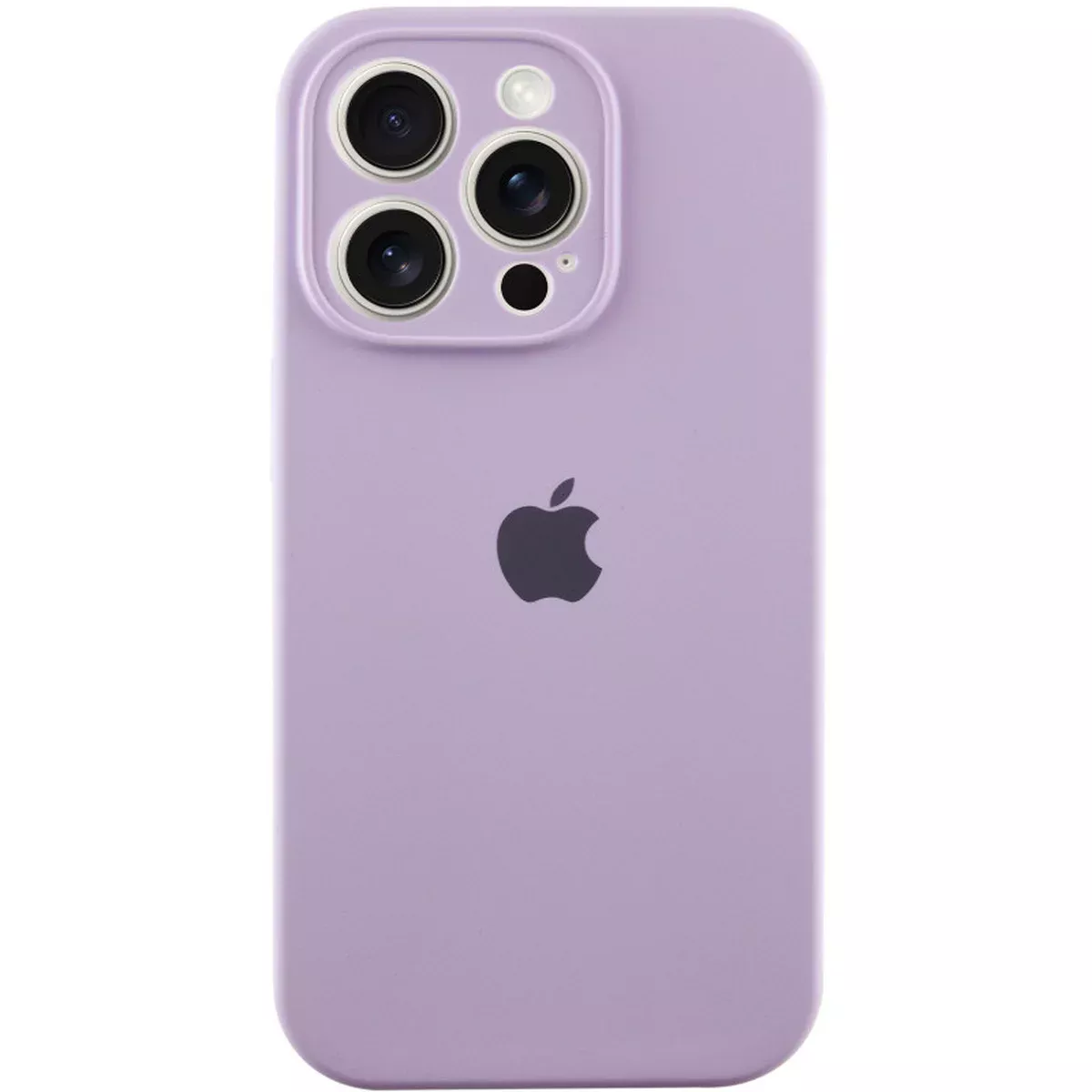 Чехол Silicone Case Full Camera Protective (AA) для Apple iPhone 15 Pro Max (6.7") Сиреневый / Lilac / PVH