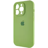 Чехол Silicone Case Full Camera Protective (AA) для Apple iPhone 15 Pro Max (6.7") Мятный / Mint / PVH