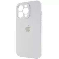Чехол Silicone Case Full Camera Protective (AA) для Apple iPhone 15 Pro Max (6.7") Белый / White