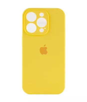 Чохол Silicone Case Full Camera Protective (AA) Apple iPhone 15 Pro Max (6.7") Жовтий / Yellow