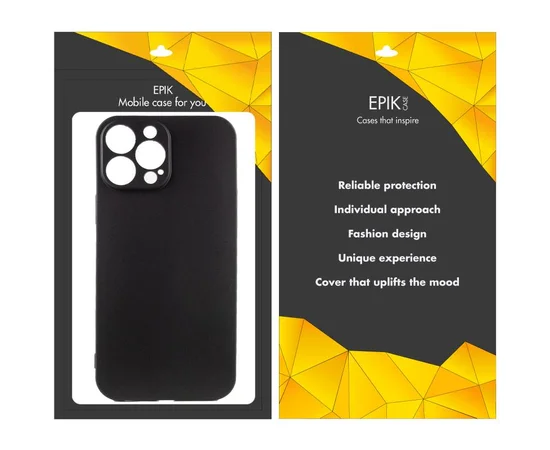 Чохол TPU Epik Black Full Camera для Apple iPhone 15 Pro Max (6.7") Чорний
