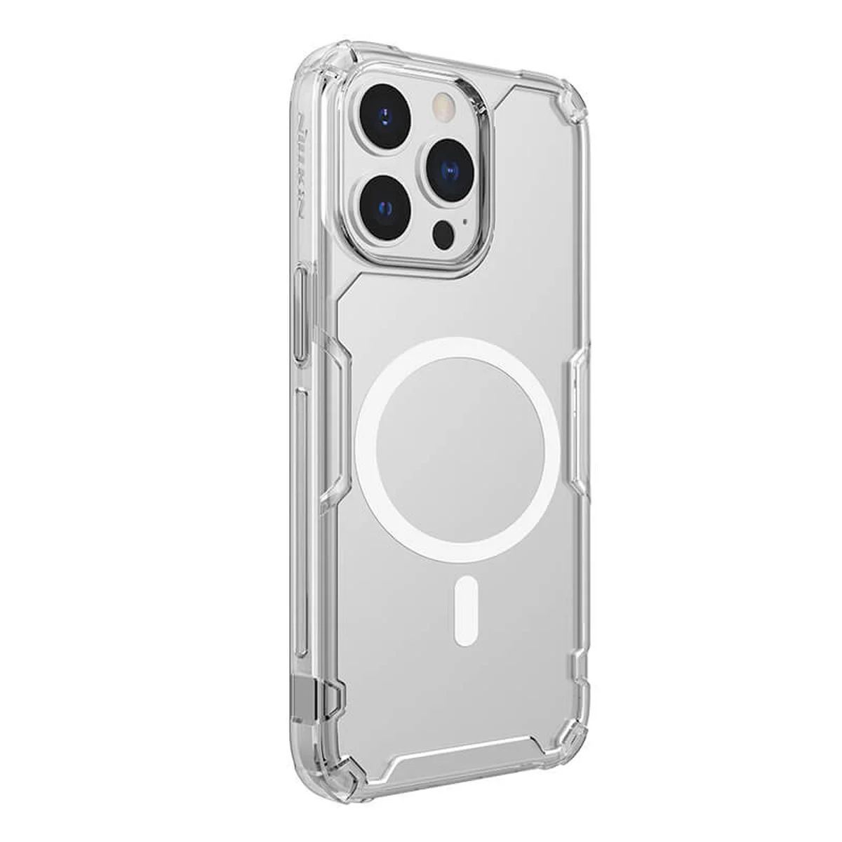 TPU чехол Nillkin Nature Pro Magnetic для Apple iPhone 15 Pro Max (6.7") Бесцветный (прозрачный)