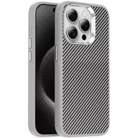 Чохол TPU+PC Carbon with MagSafe для Apple iPhone 15 Pro Max (6.7") Grey