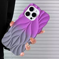TPU чохол Leaf для Apple iPhone 15 Pro Max (6.7") Violet / Grey