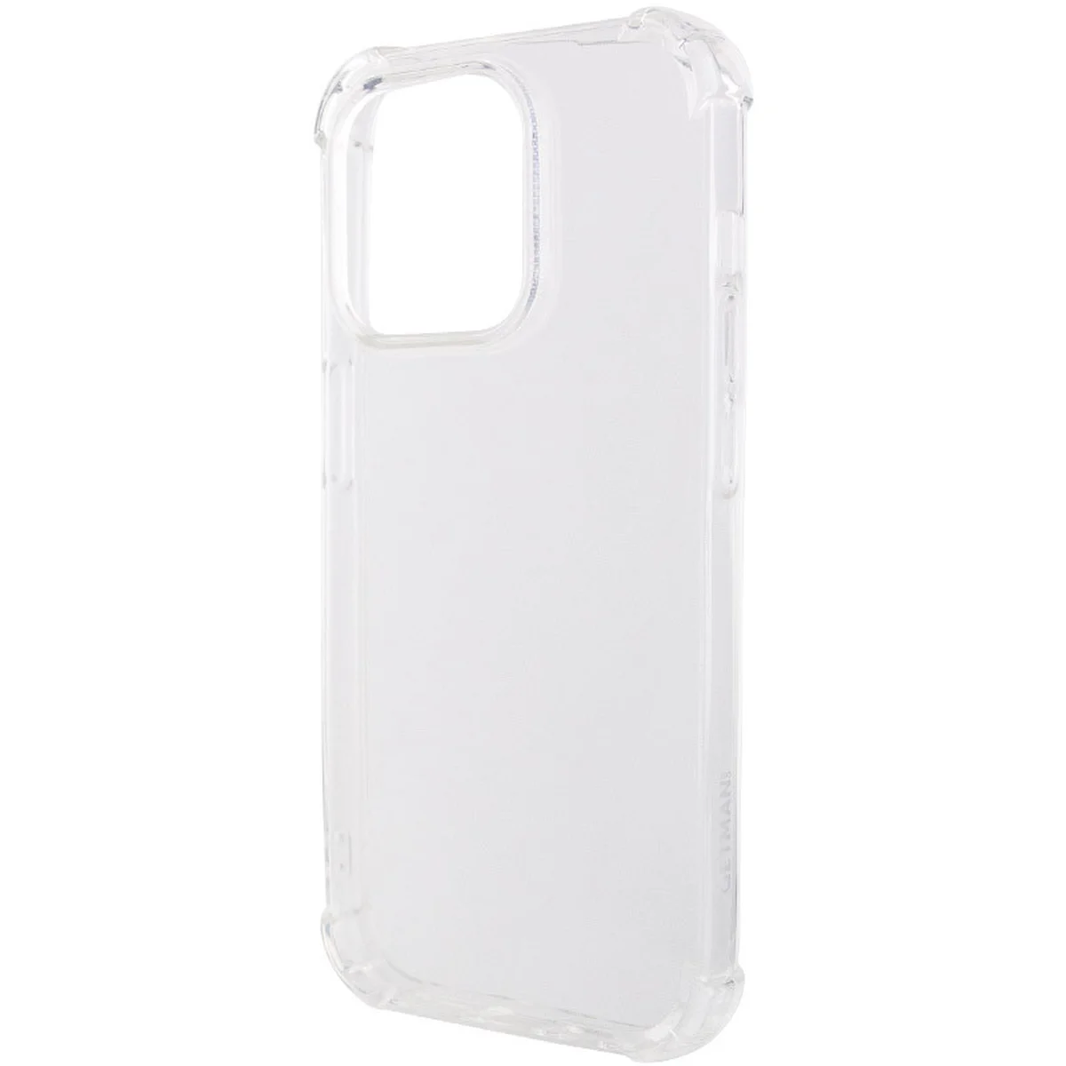 TPU чохол GETMAN Ease logo посилені кути для Apple iPhone 15 Pro Max (6.7") Безбарвний (прозорий)