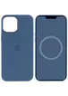 Чехол Silicone case (AAA) full with Magsafe and Animation для Apple iPhone 15 Pro Max (6.7") Синий / Winter blue