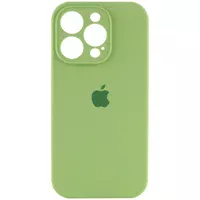 Чехол Silicone Case Full Camera Protective (AA) для Apple iPhone 15 Pro Max (6.7") Мятный / Mint / PVH