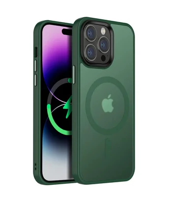 Чохол Ummi Colorful with MagSafe для Apple iPhone 15 Pro Max (6.7") Зелений / Dark Green