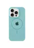 Чехол Silicone Case Full Protective (AA) with MagSafe для Apple iPhone 15 Pro Max (6.7") Бирюзовый / Marine Green