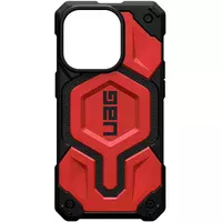 Ударостійкий чохол UAG Monarch Pro with MagSafe Leather для Apple iPhone 15 Pro Max (6.7") Червоний