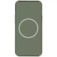 Чохол Silicone case (AAA) full with Magsafe and Animation для Apple iPhone 15 Pro Max (6.7") Зелений / Cypress