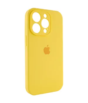 Чохол Silicone Case Full Camera Protective (AA) Apple iPhone 15 Pro Max (6.7") Жовтий / Yellow