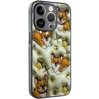 TPU+PC чехол Prisma Plushie для Apple iPhone 15 Pro Max (6.7") Corgi
