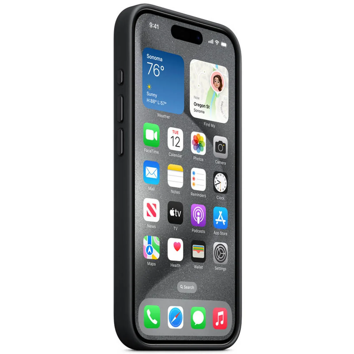 Чехол FineWoven (AAA) with MagSafe для Apple iPhone 15 Pro Max (6.7") Black